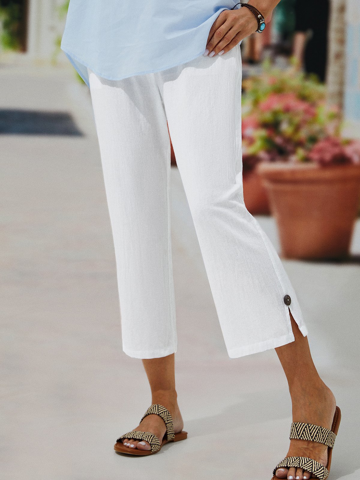Loose Cotton Casual Pants