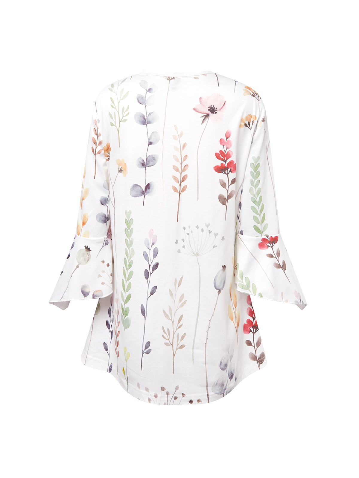 Wrap Casual Loose Floral Shirt