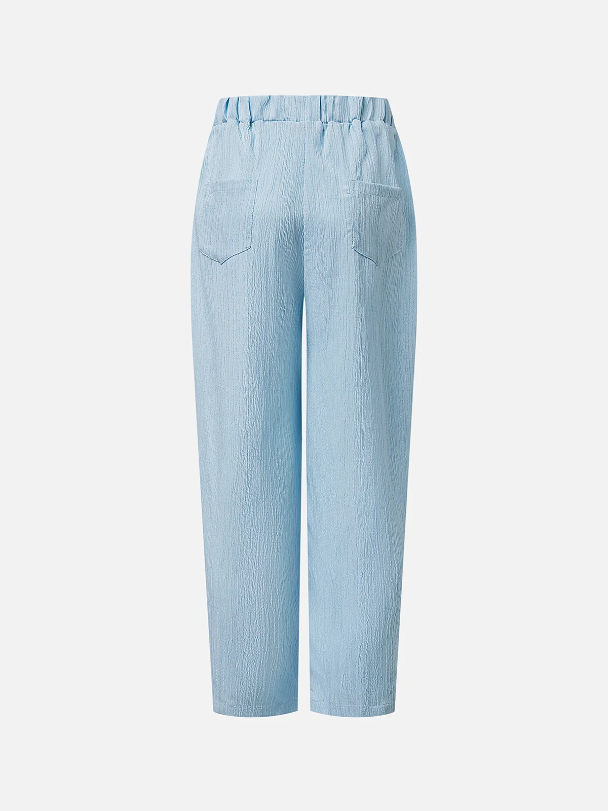 Casual Plain Ankle Pants Pant