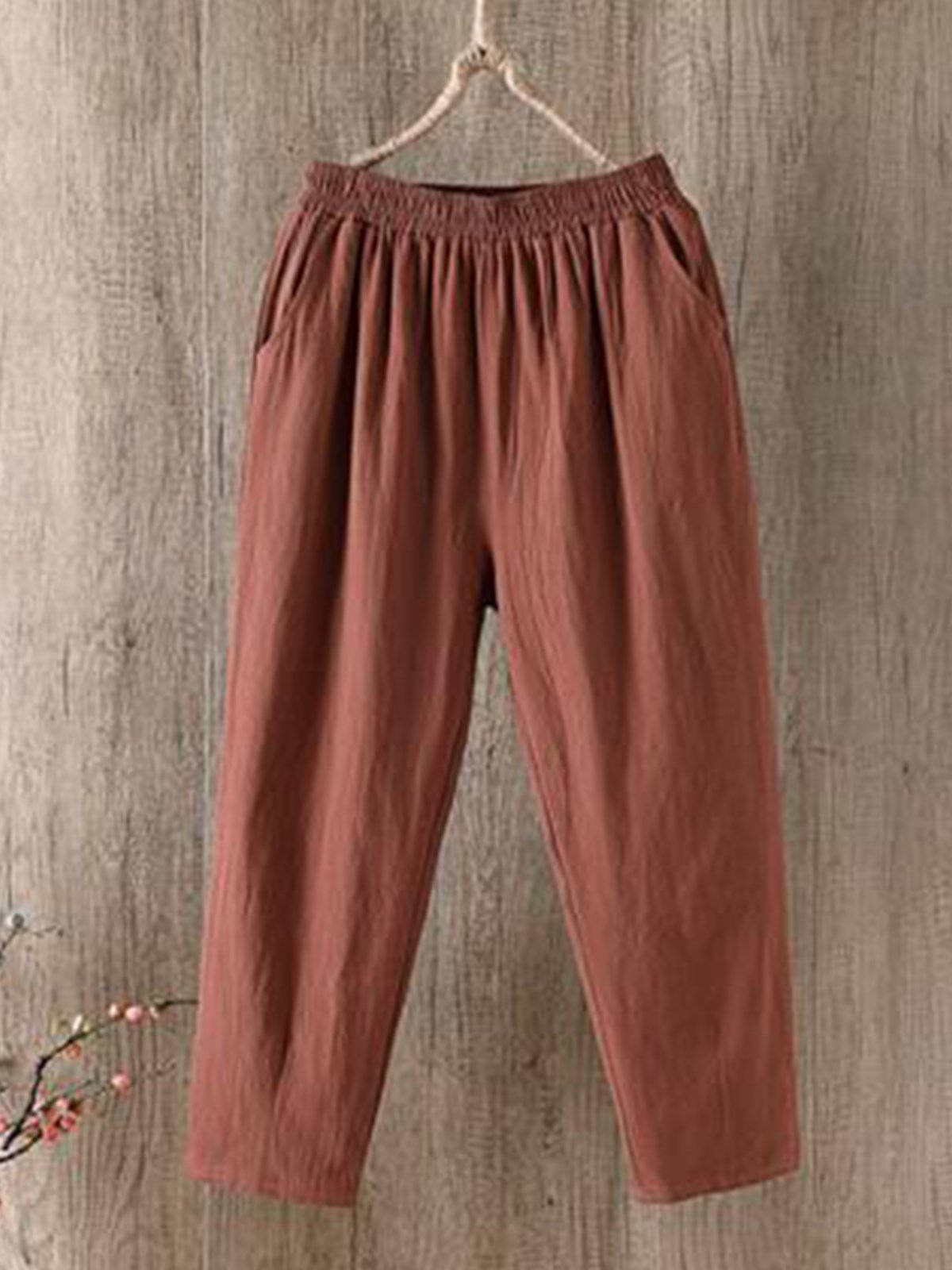 Women Casual Daily Straight Pant With Pockets