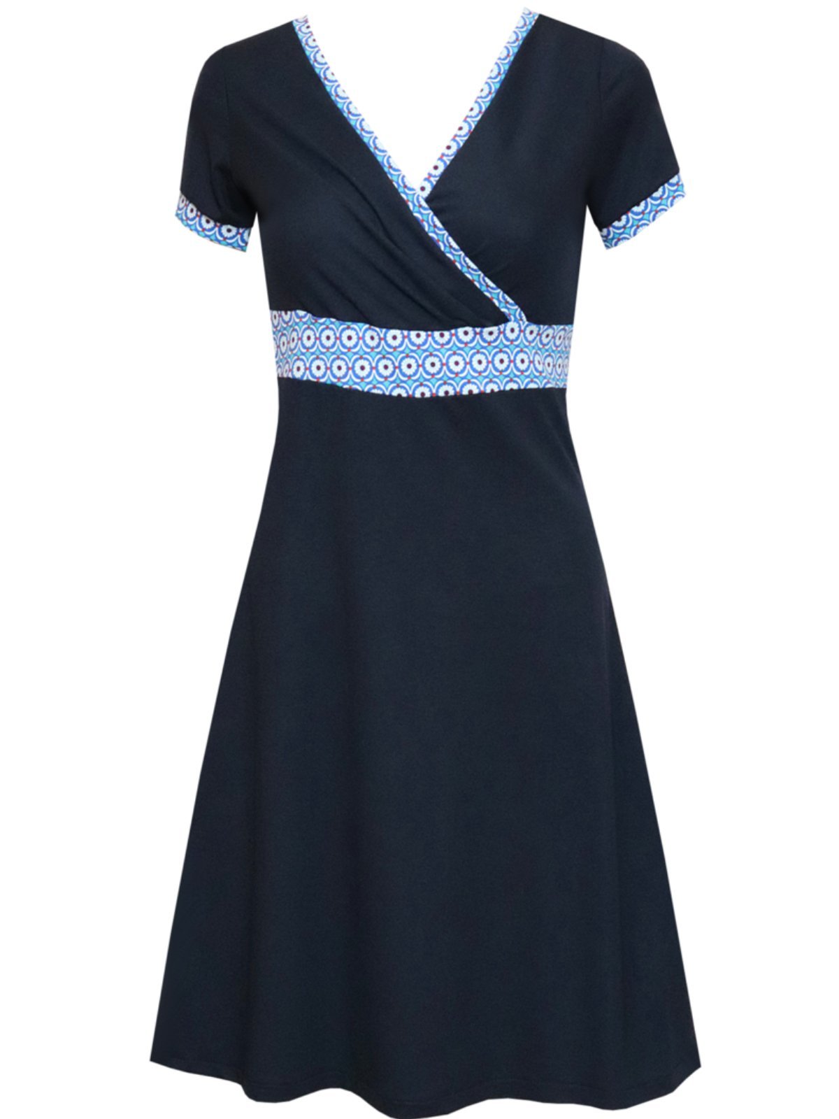 Casual Short Sleeve Printed Dress