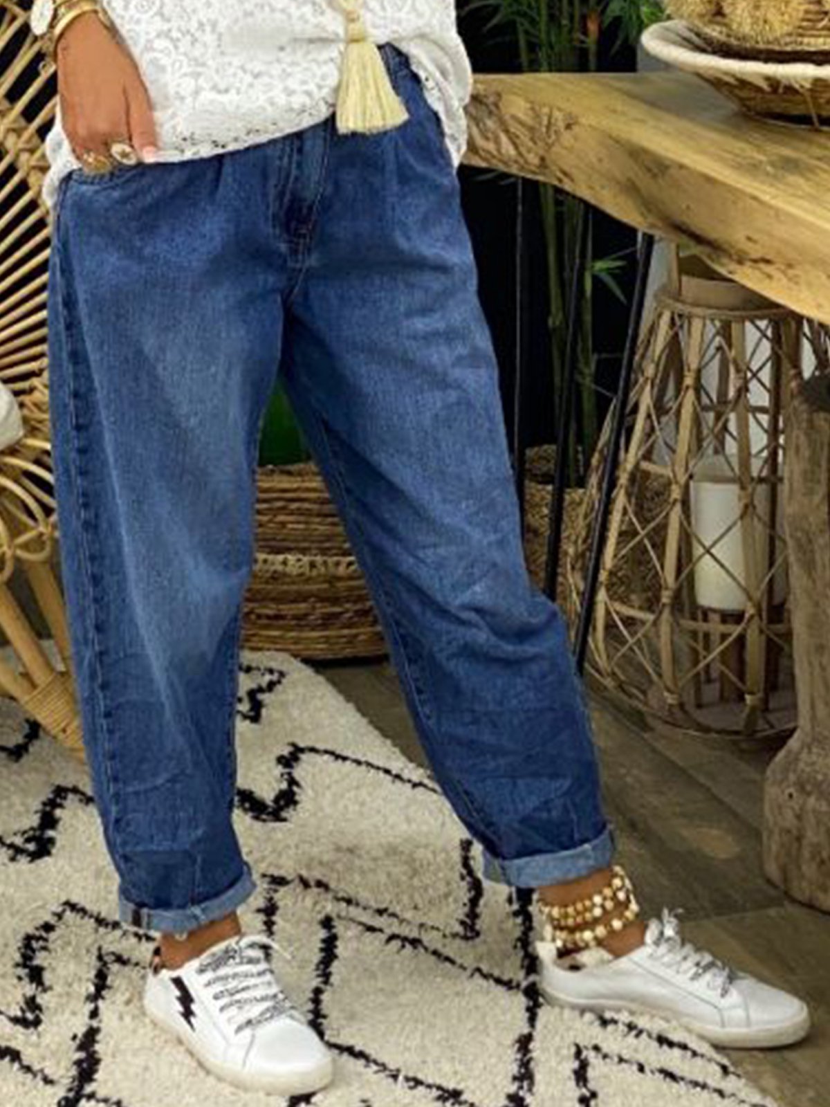 Vintage Denim Casual Denim&jeans