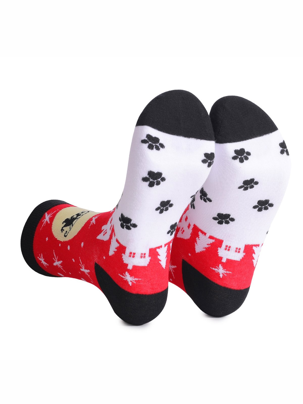 Christmas Elk Cotton Socks