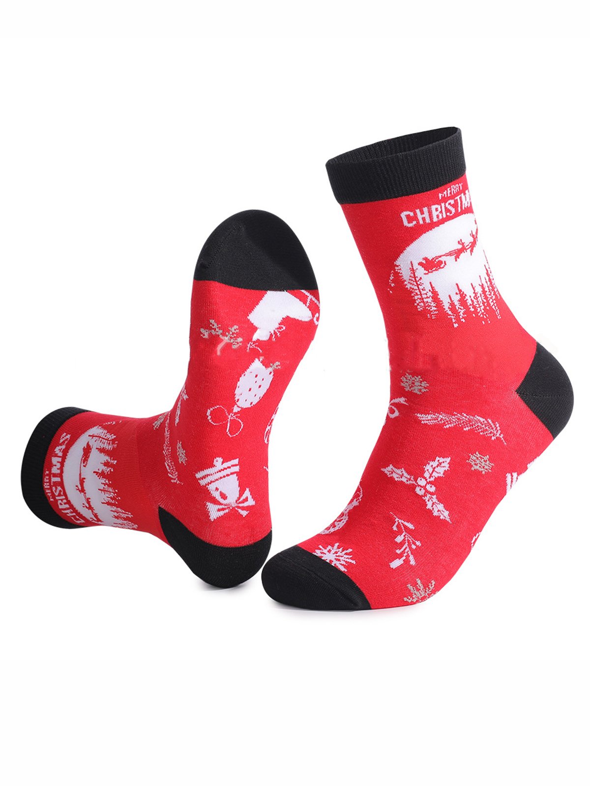 Christmas Elk Socks