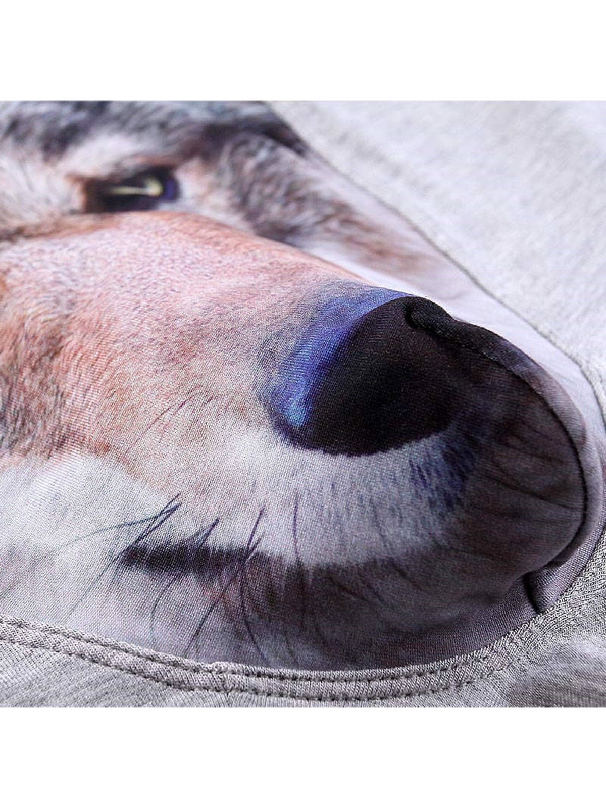 Men's Wolf Head Pattern Breathable Panties