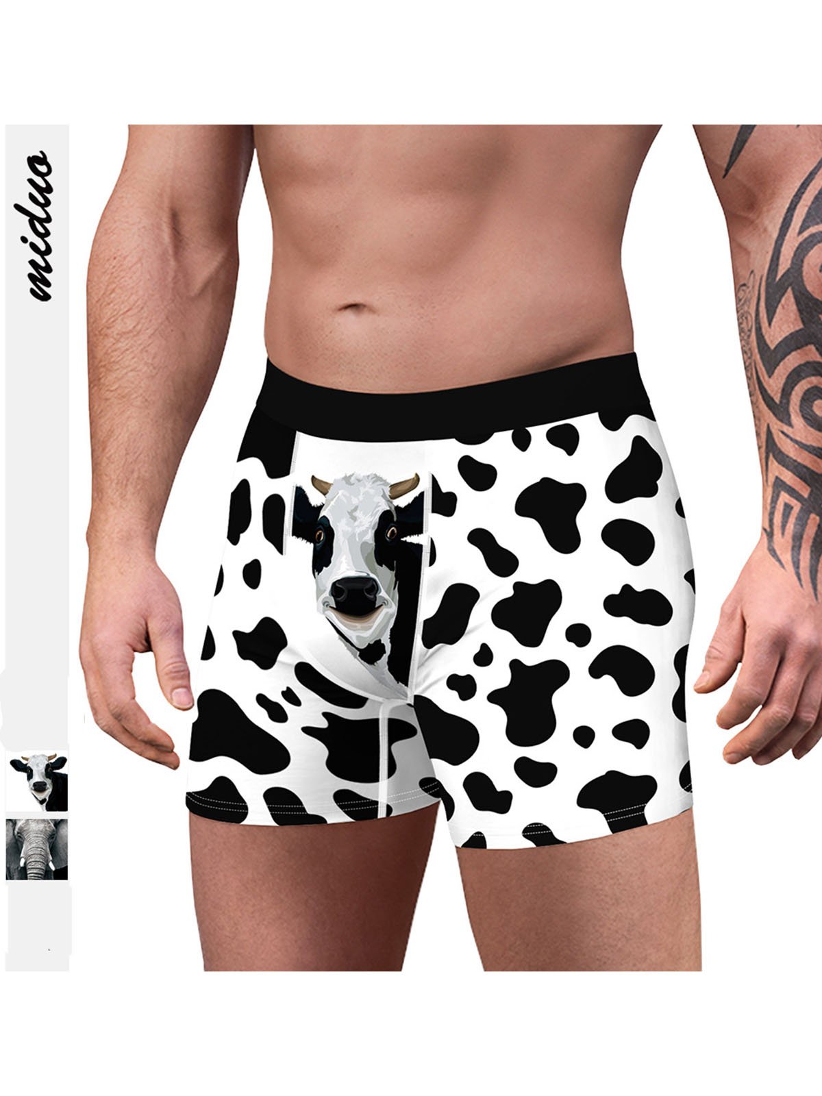 Men's Animal Digital Print Boxer Briefs