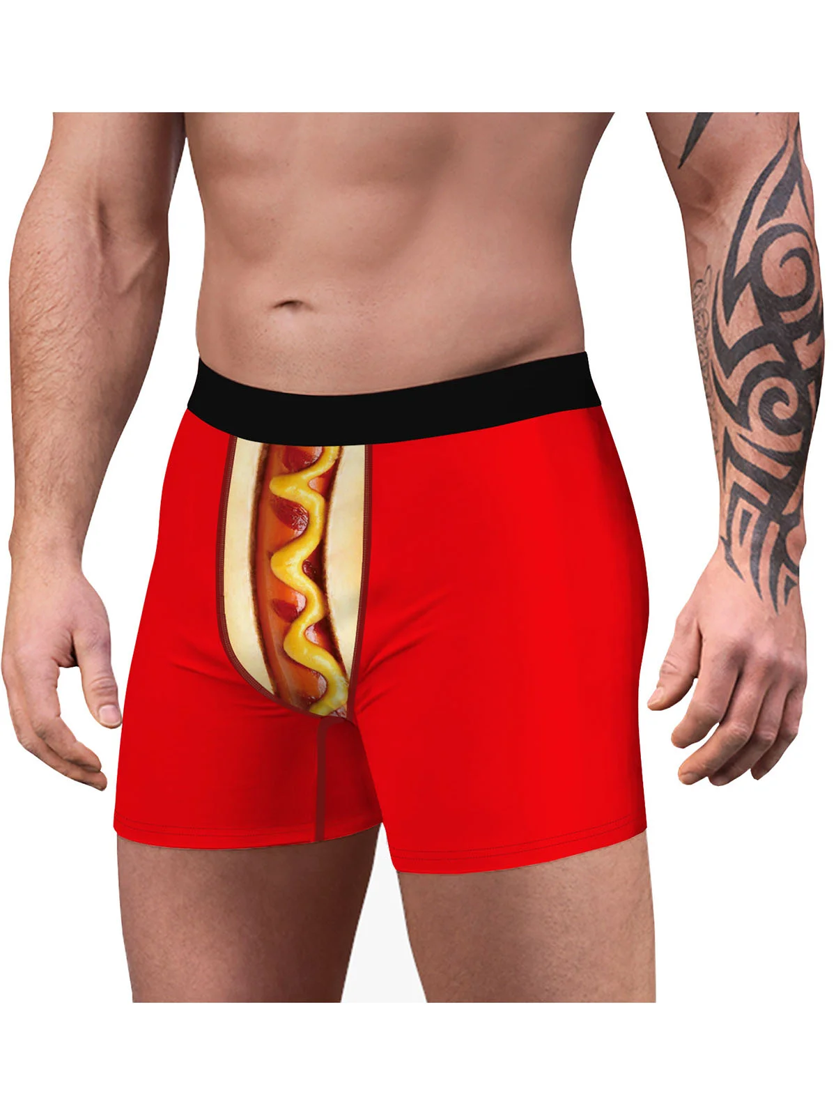 Men's Food Pattern Comfort Boxer Briefs