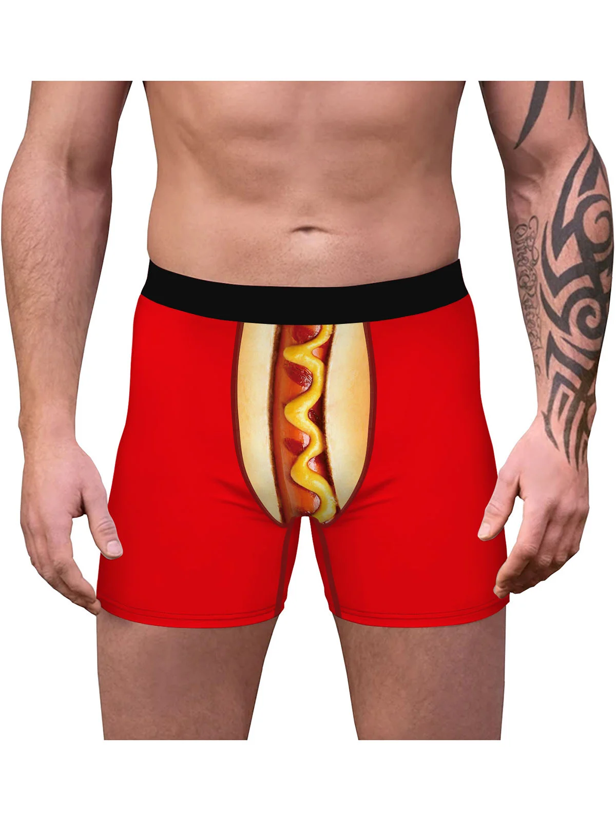 Men's Food Pattern Comfort Boxer Briefs