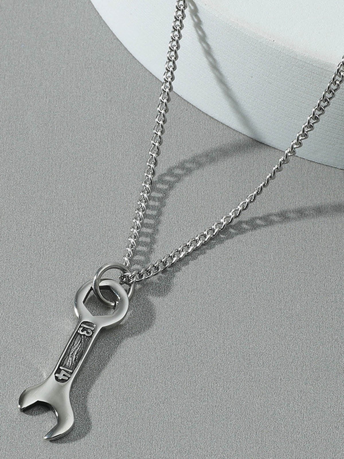 Men's Personality Tool Wrench Necklace