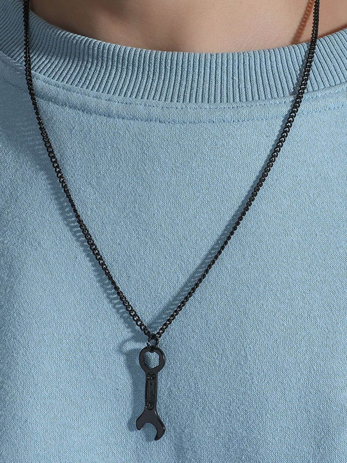 Men's Personality Tool Wrench Necklace