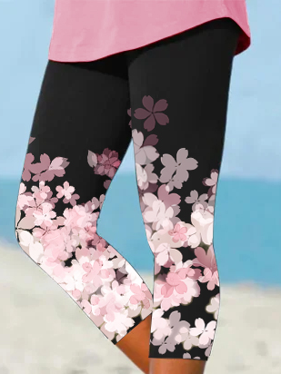 Jersey Casual Floral Tight Leggings