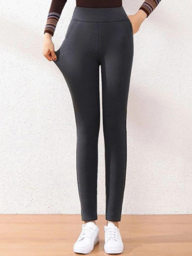 Casual Plain Long Leggings