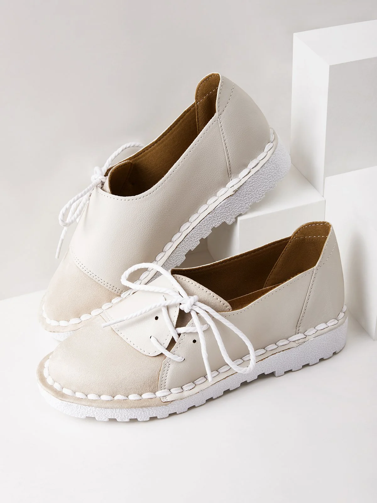 Women S Casual Vintage Round Toe Flats All Season Shoes Noracora