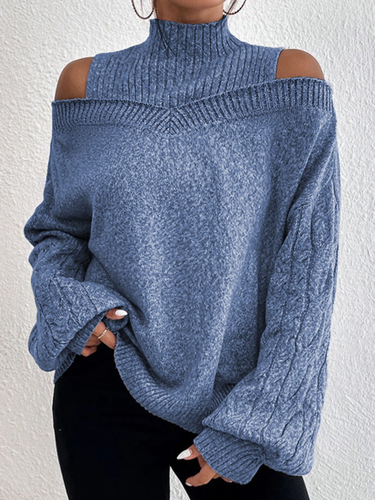 Casual Loose Tunic Sweater Knit Jumper | noracora