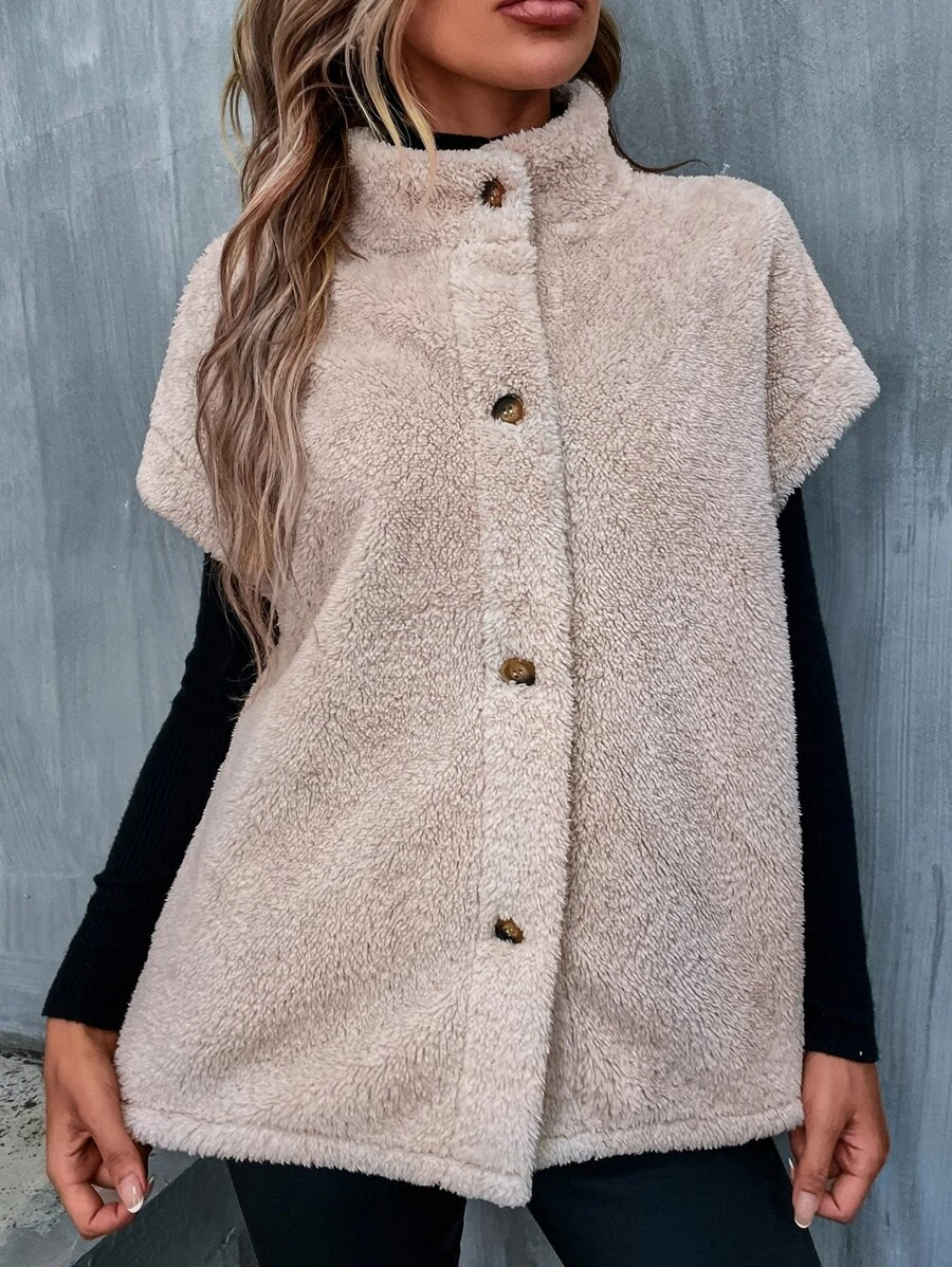 Lambswool Plain Teddy Jacket