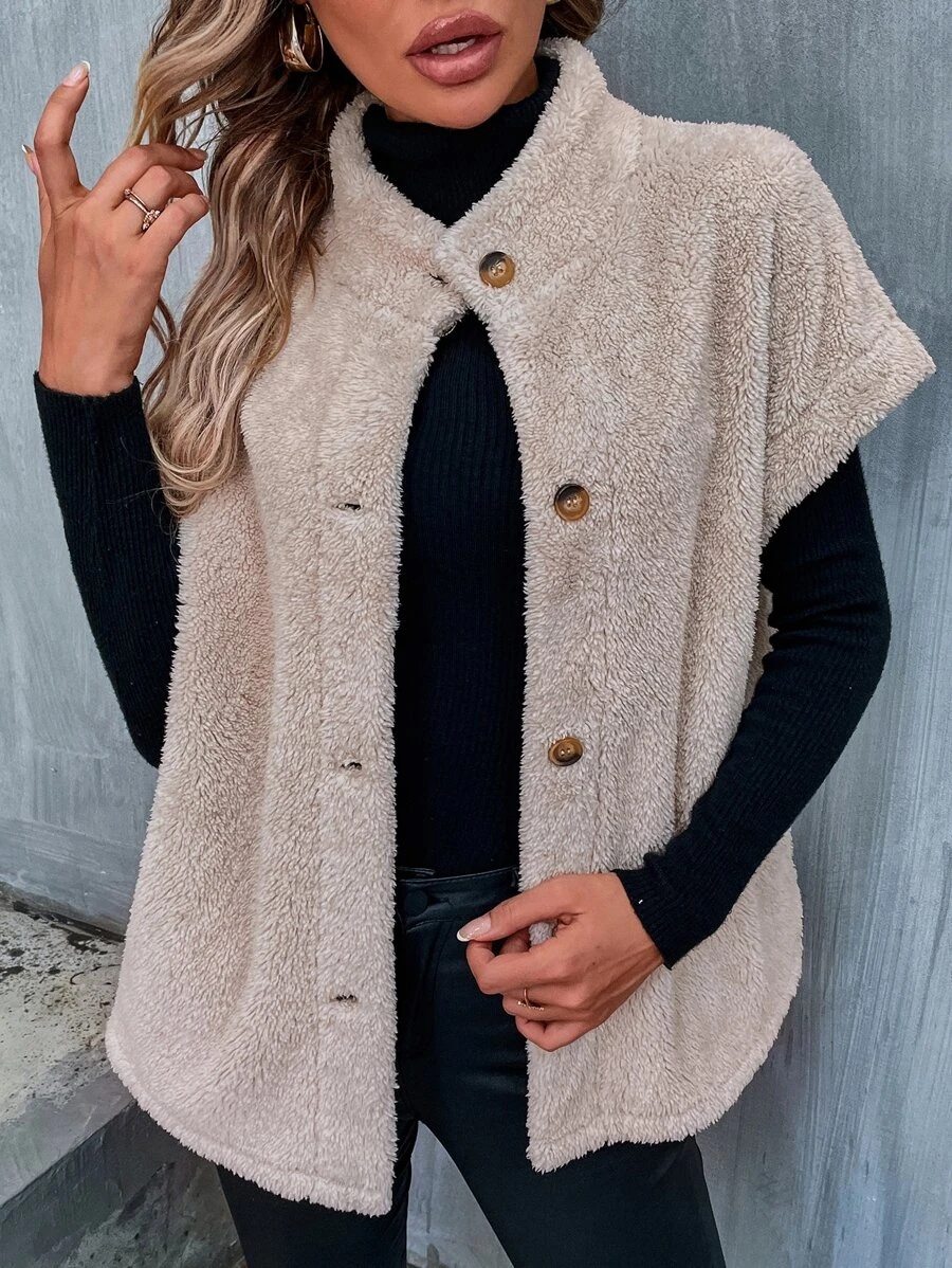 Lambswool Plain Teddy Jacket