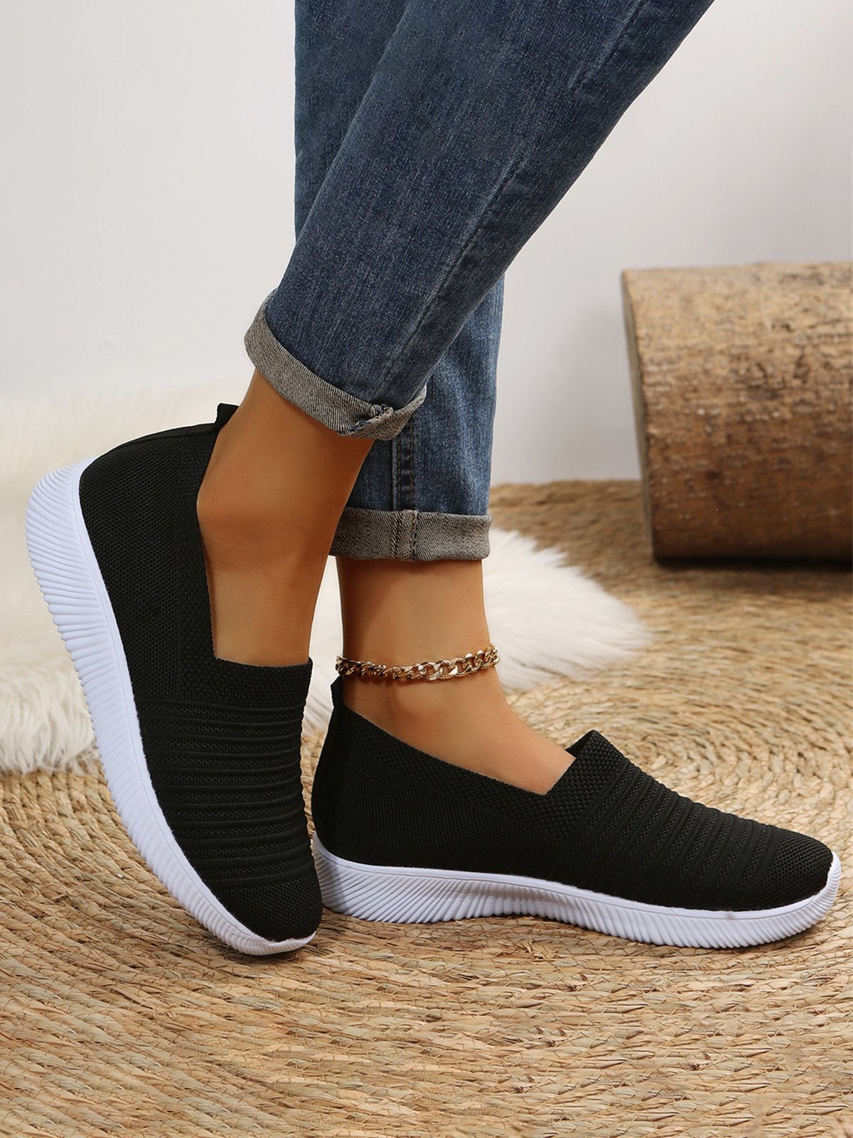 Breathable Slip On Sports Sneakers