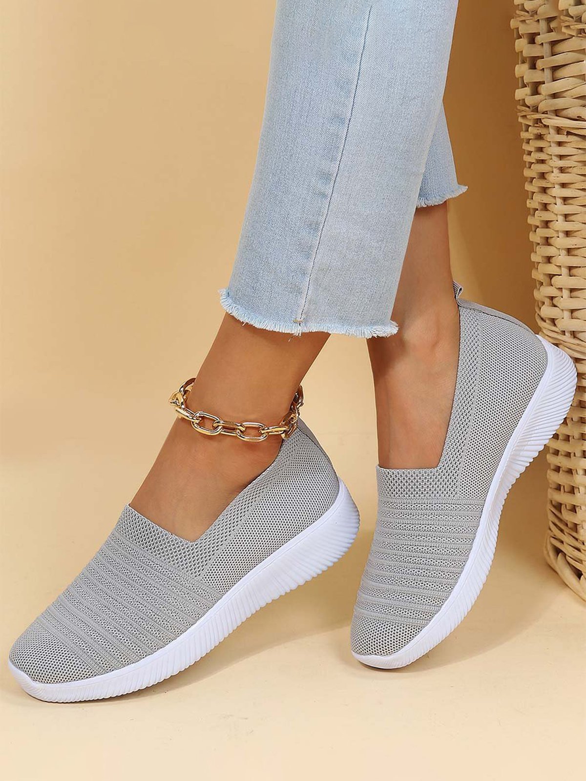 Breathable Slip On Sports Sneakers