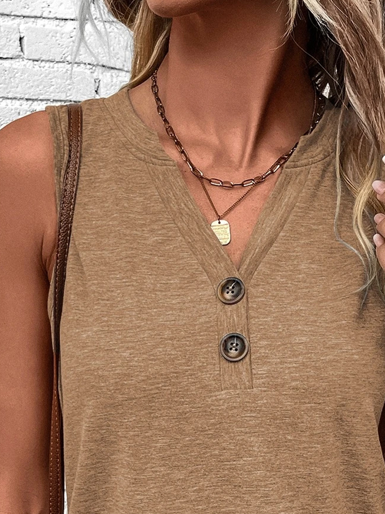 V Neck Casual Loose T-Shirt