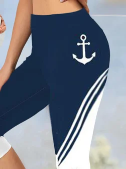 Anchor Tight Knitted Casual Leggings