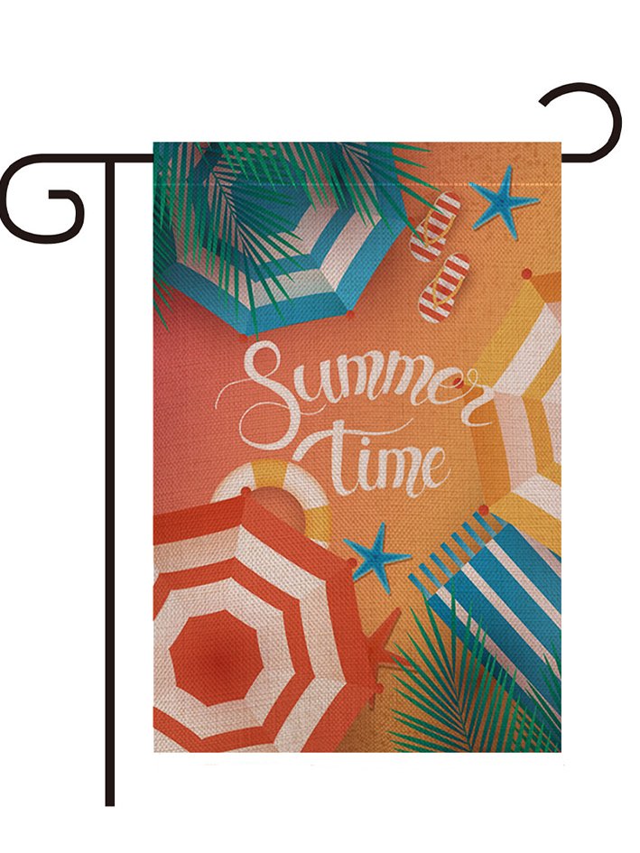 12 x 18 Hello Summer Text Letters And Floral Garden Flag Yard Flag Holiday Outdoor Decor Flag