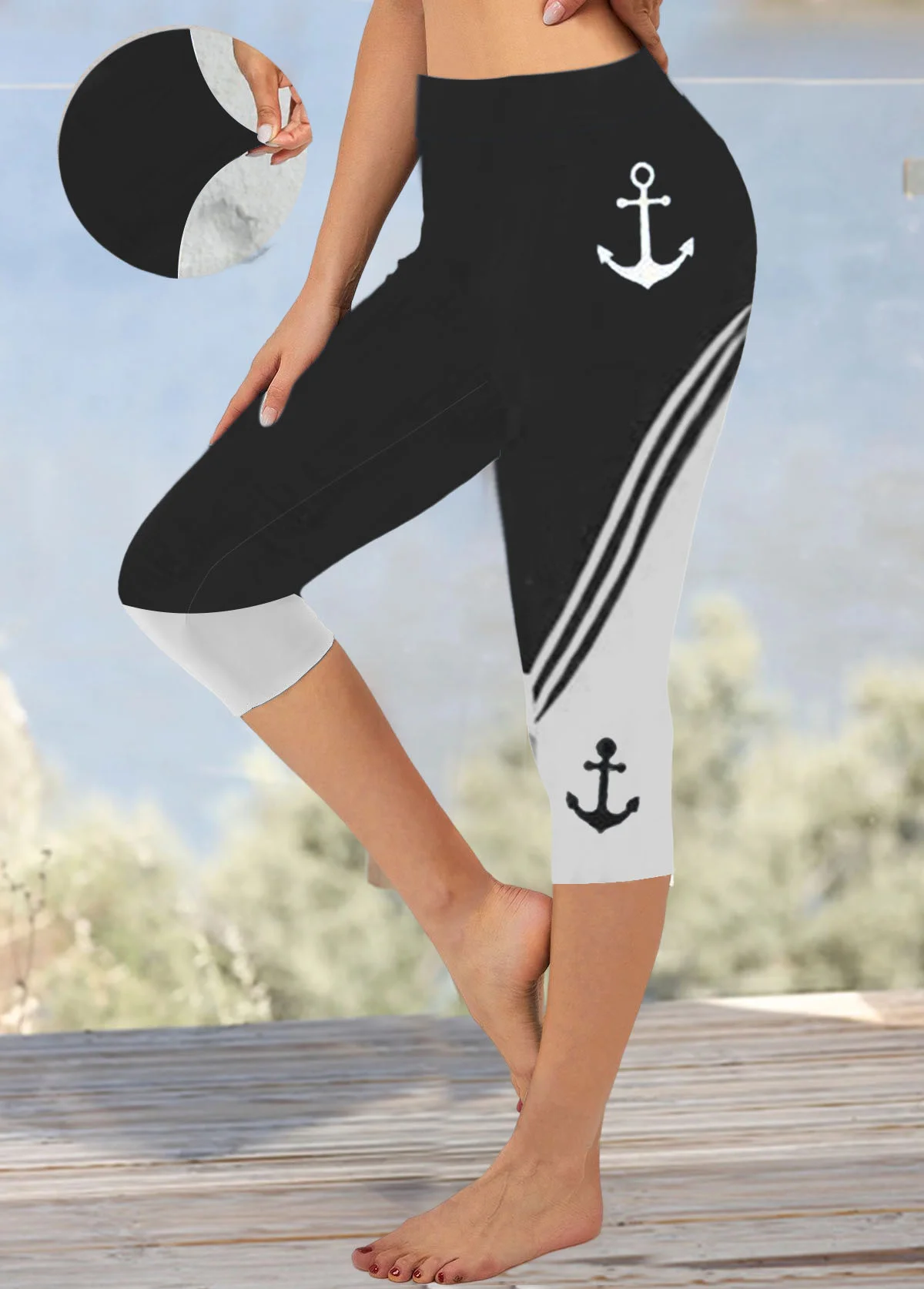 Anchor Tight Knitted Casual Leggings