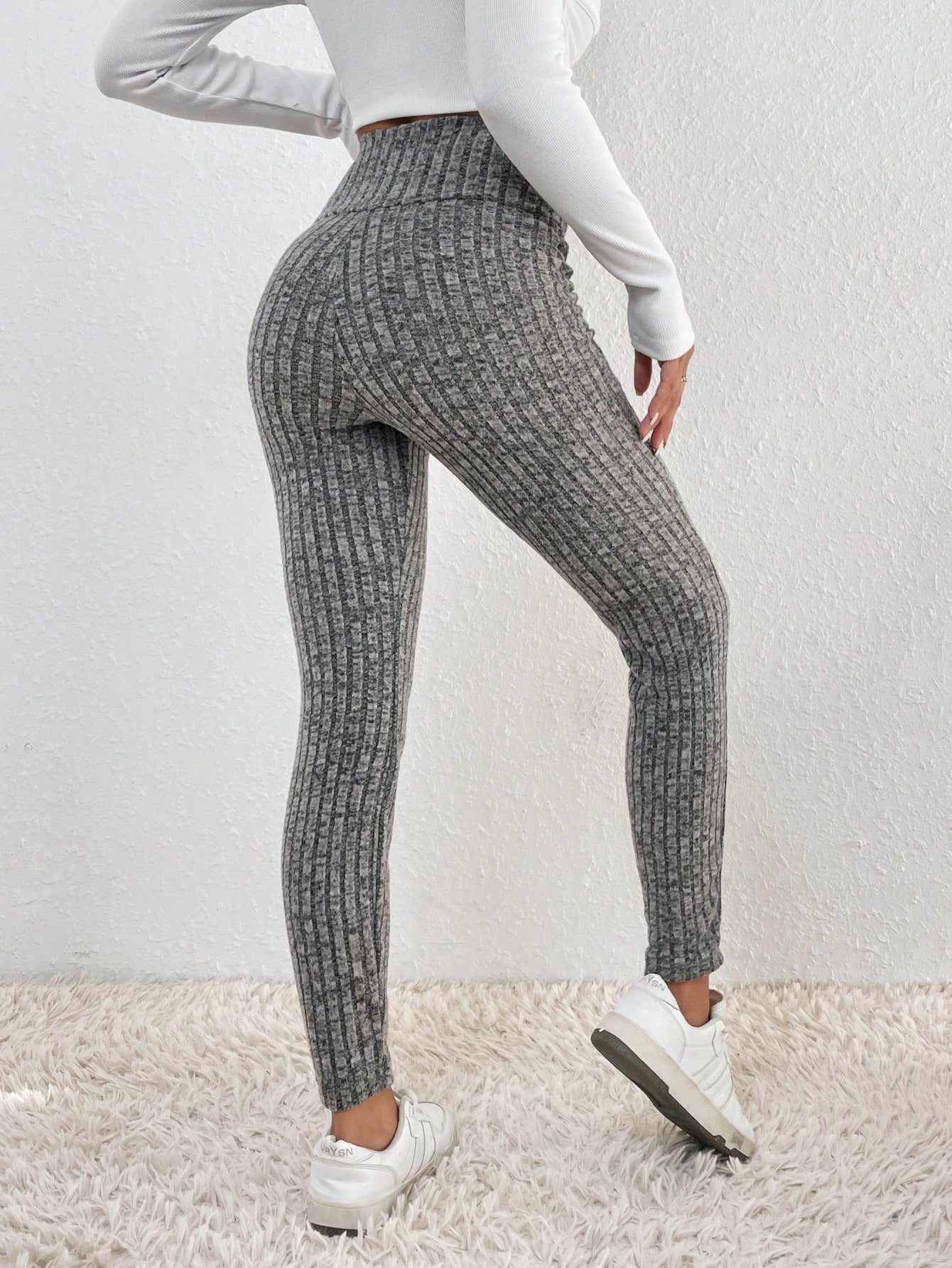 Casual Plain Long Leggings