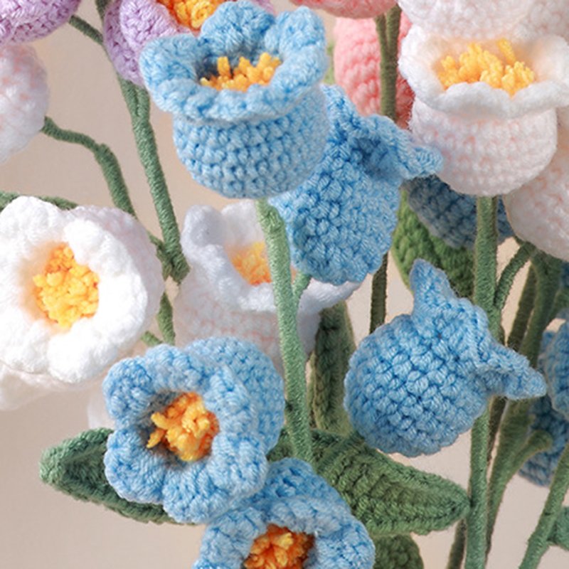 1 Pcs Knitted Flower Home Decoration Table Decoration Artificial Flowers