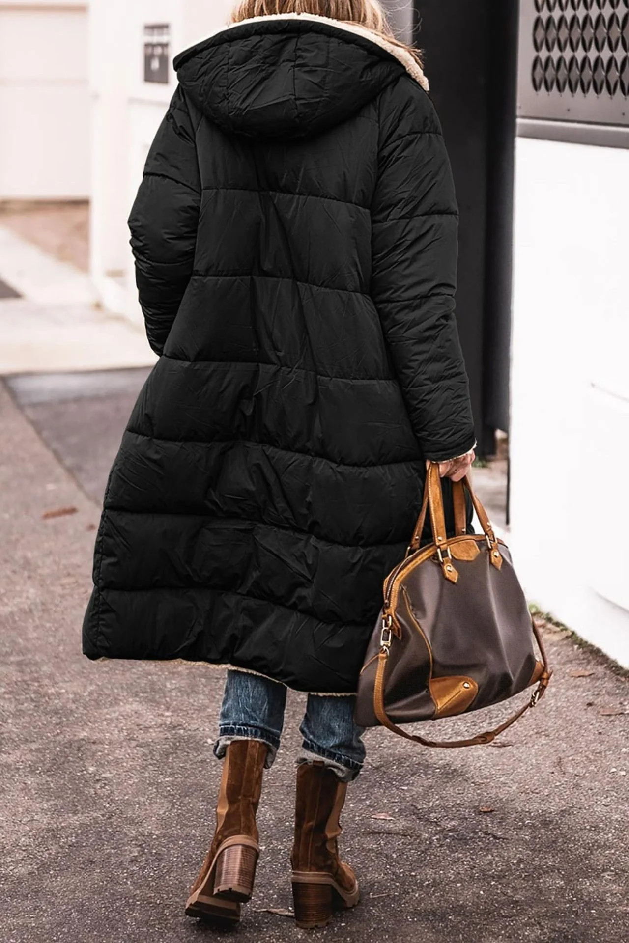 Women's Winter Hoodie Thicken H-Line Padded Jacket Coat