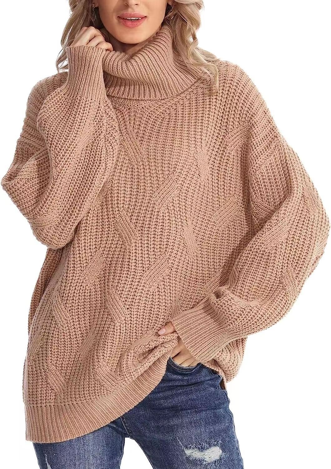 Women Wool/Knitting Striped Long Sleeve Comfy Casual Sweater