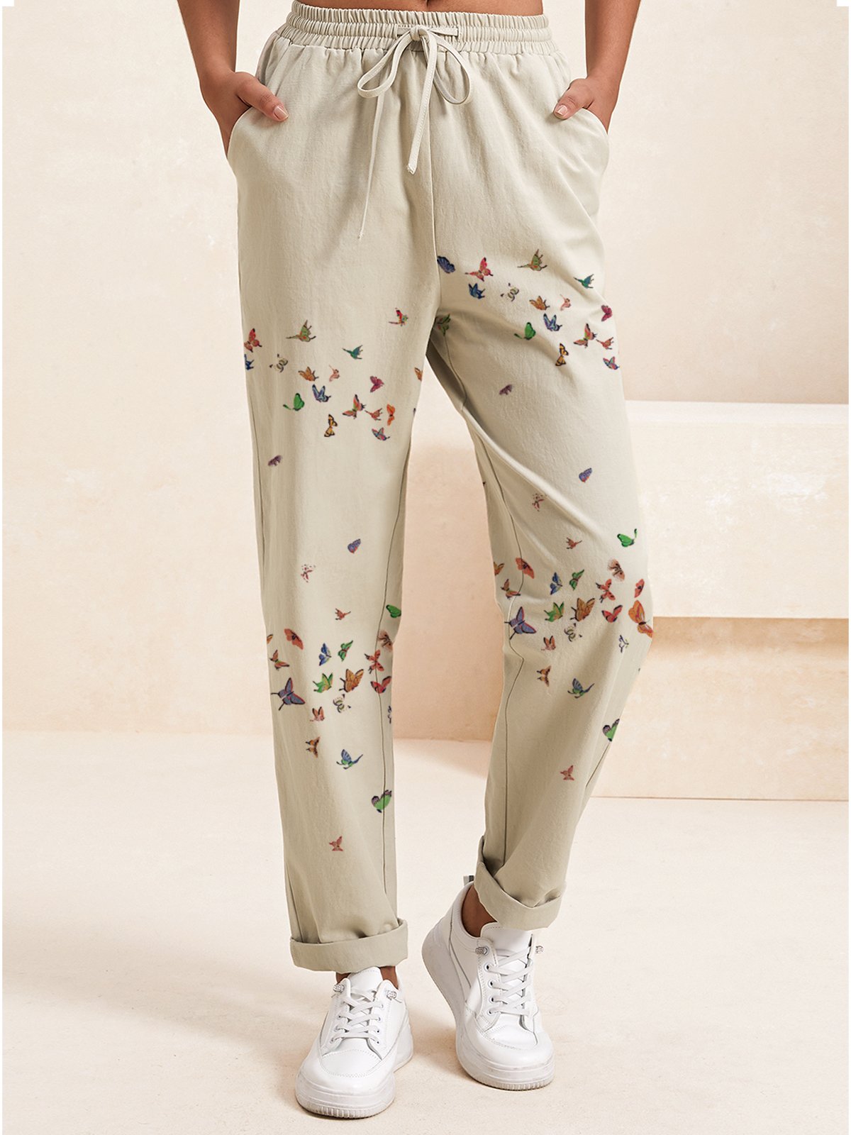 Casual Butterfly Long Pant