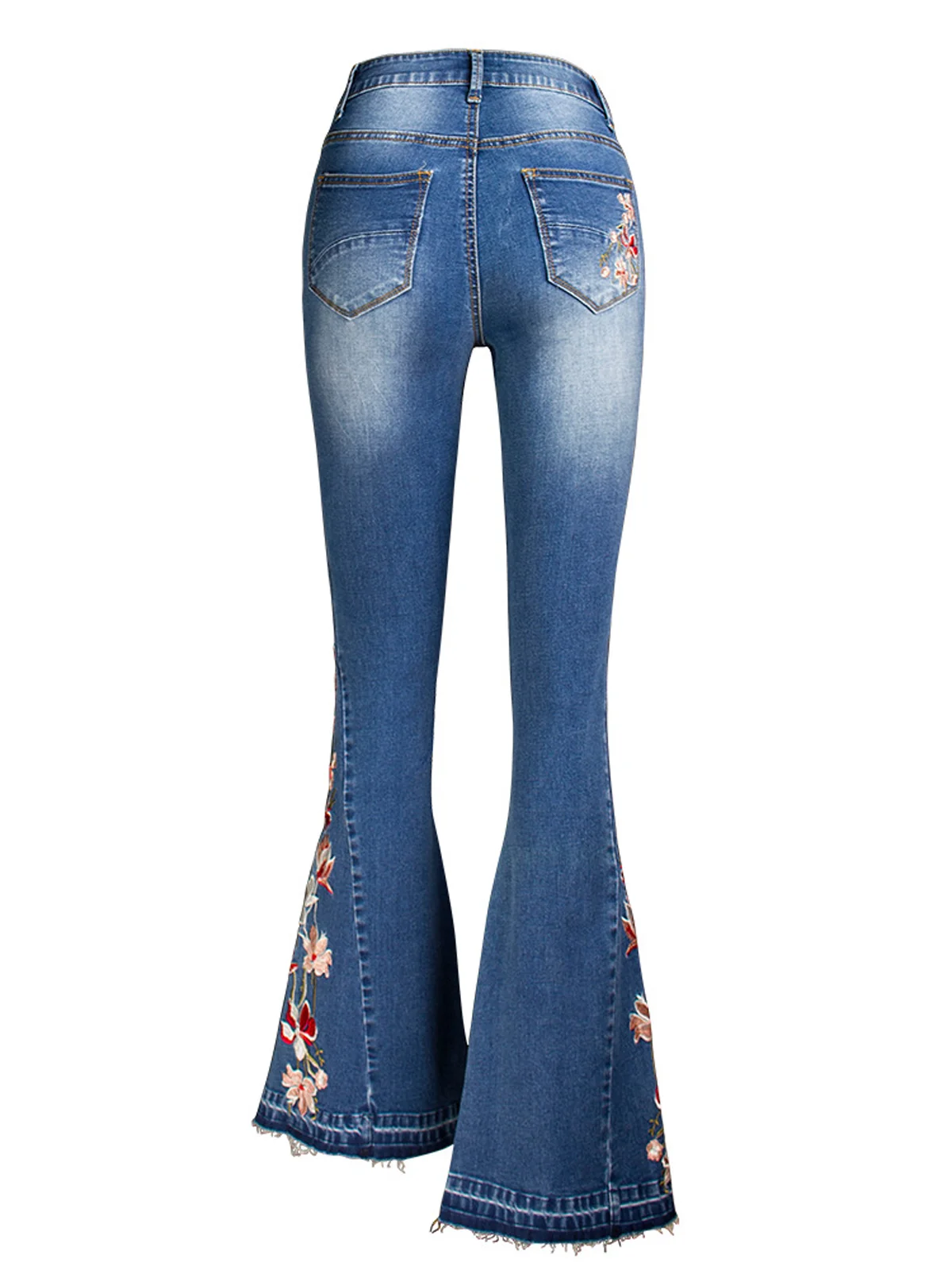 Casual Embroidery Denim Jeans