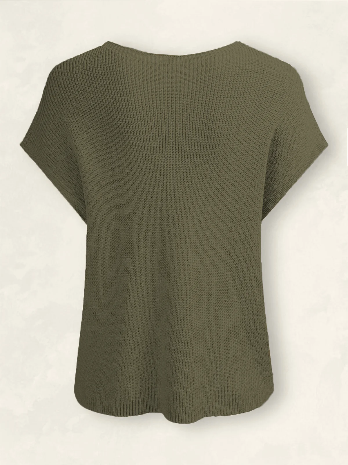 Women T-shirt Plain Short Sleeve Comfy Casual Sweater Top