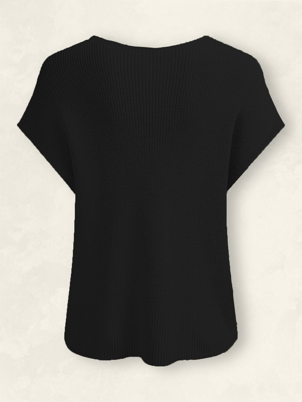Women T-shirt Plain Short Sleeve Comfy Casual Sweater Top