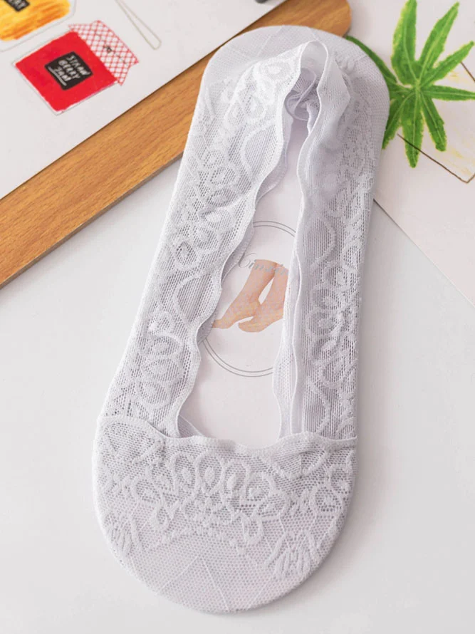 Lace Summer Silicone Anti Slip Breathable Invisible Socks