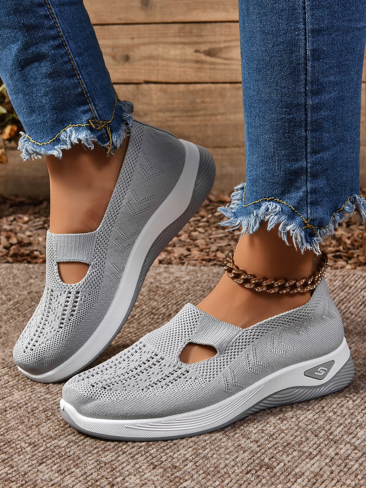 Casual Plain Slip On Flat Heel Shallow Shoes