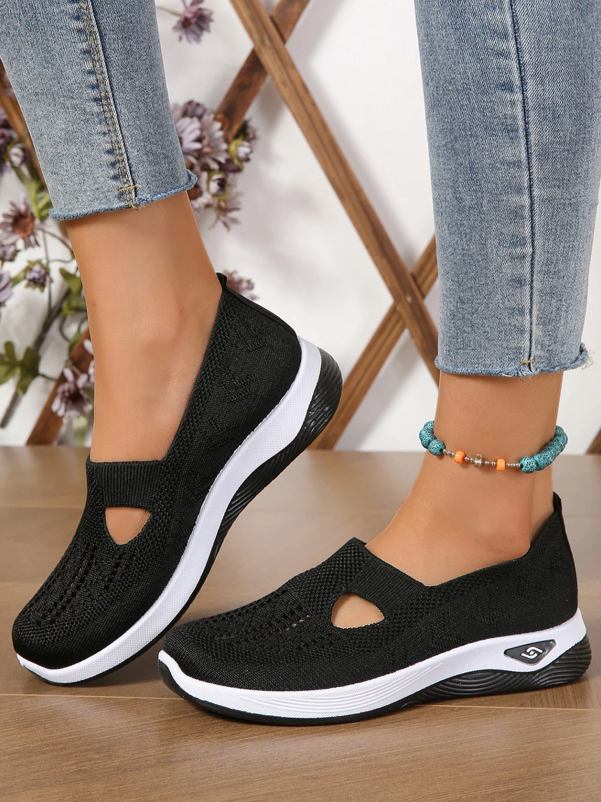 Casual Plain Slip On Flat Heel Shallow Shoes