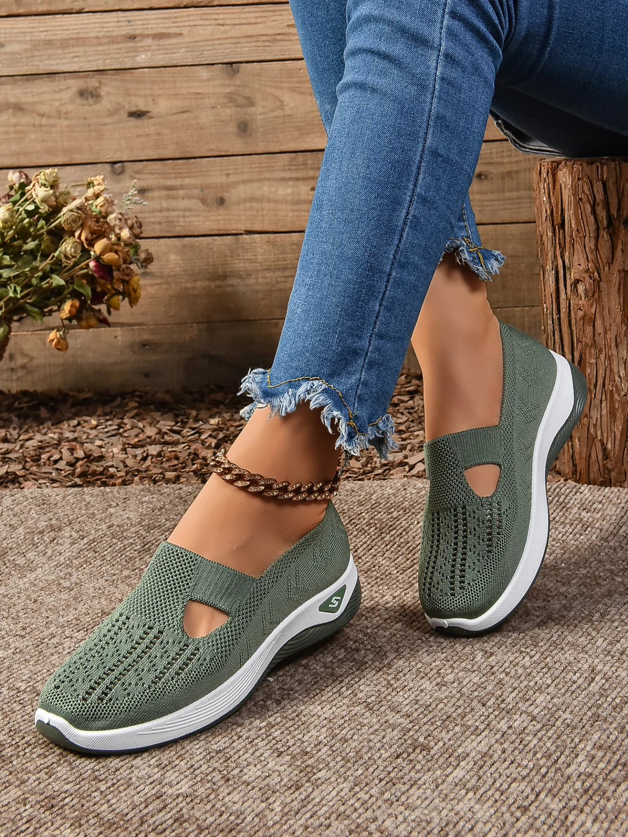 Casual Plain Slip On Flat Heel Shallow Shoes