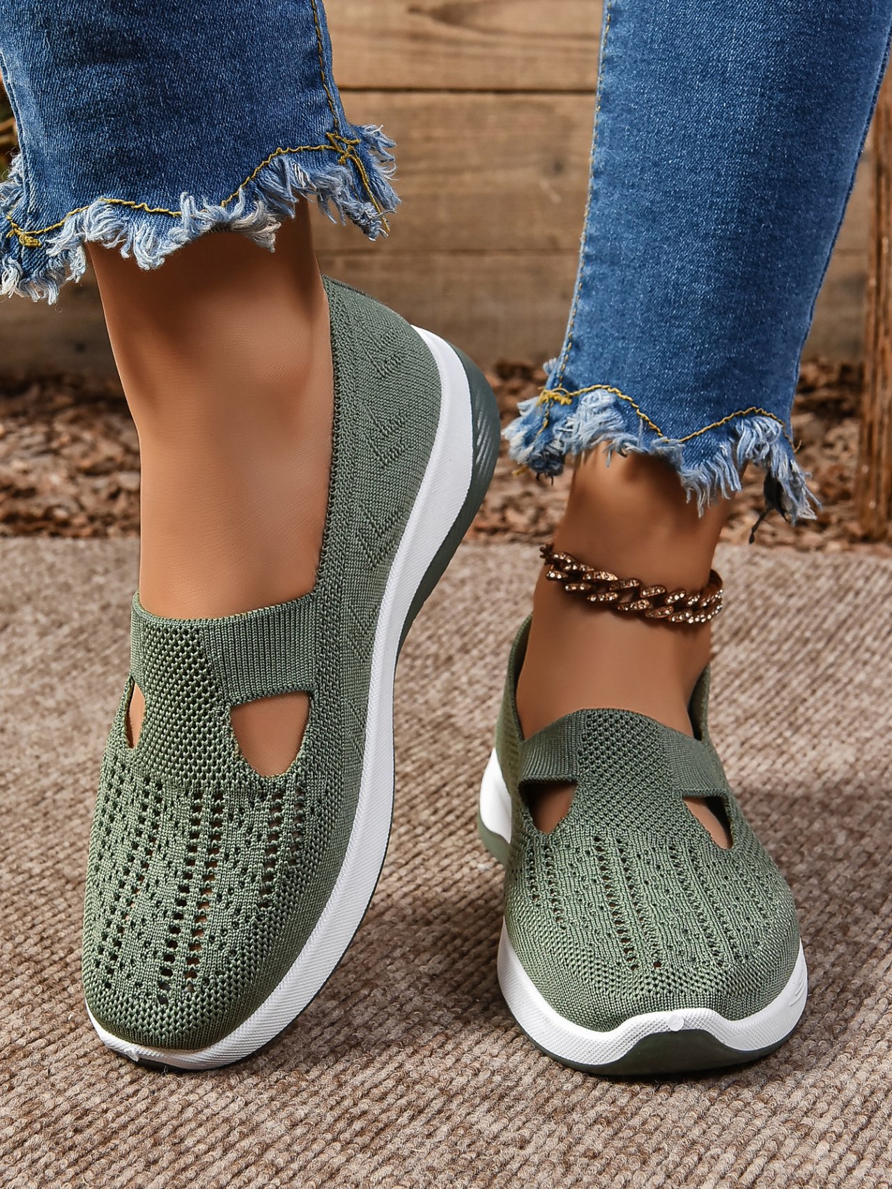 Casual Plain Slip On Flat Heel Shallow Shoes