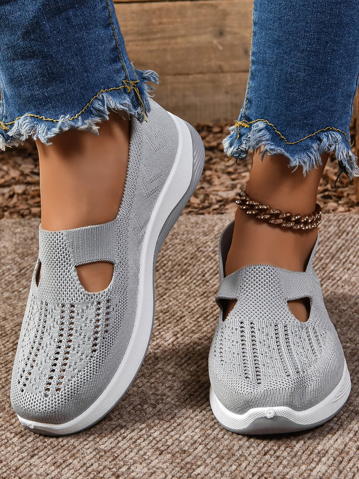 Casual Plain Slip On Flat Heel Shallow Shoes