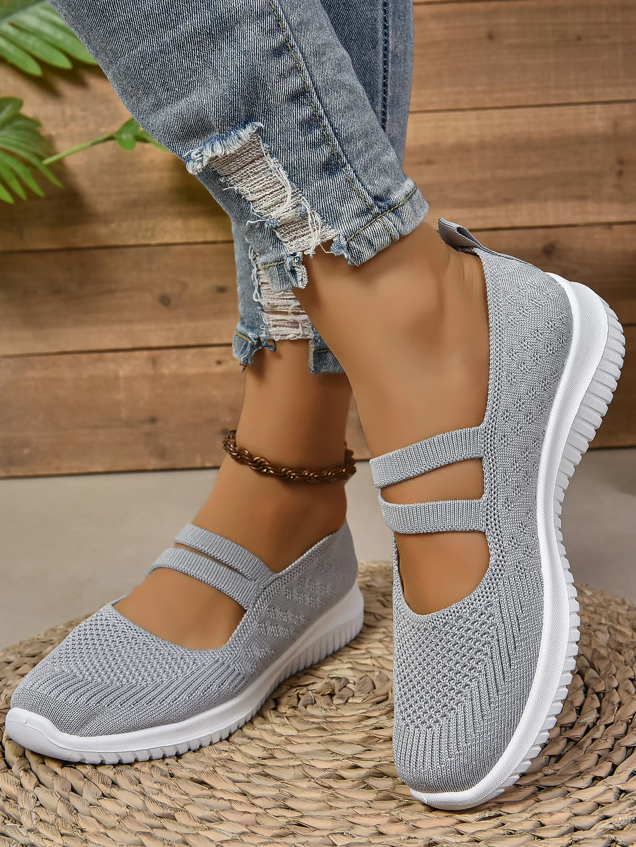 Casual Plain Slip On Flat Heel Shallow Shoes