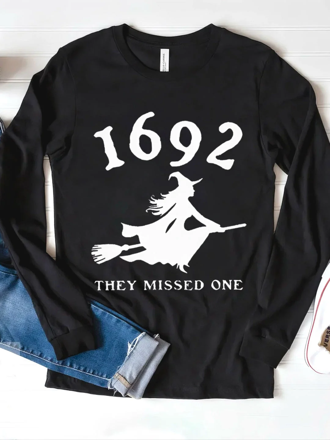 Casual Text Letters Crew Neck Long Sleeve T-shirt