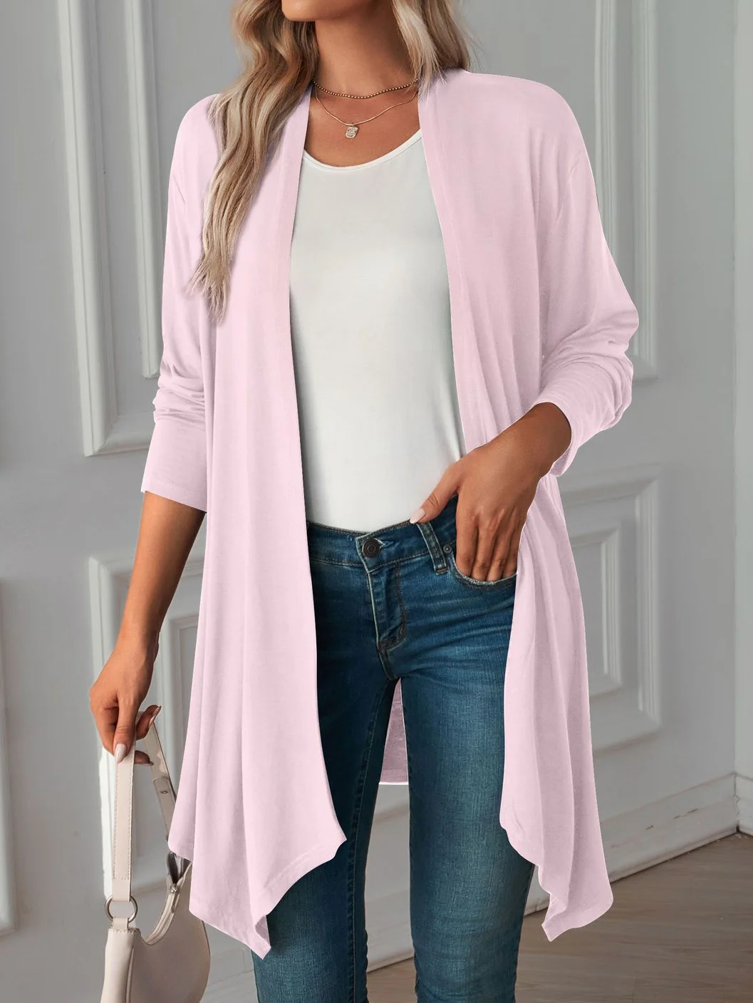 Women's Plain Regular Loose Kimono