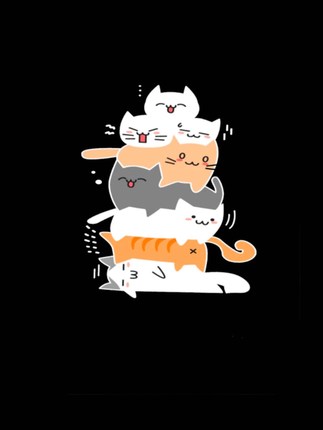 Casual Cat Crew Neck Long Sleeve T-shirt