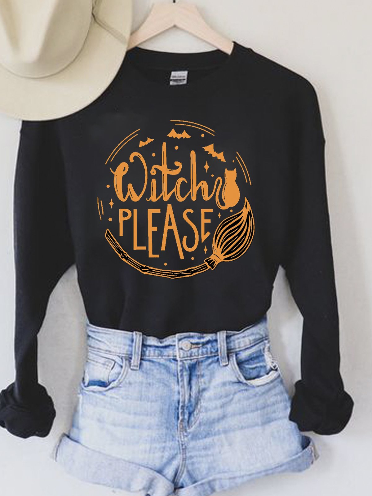 Casual Letter Pattern Crew Neck Long Sleeve T-shirt