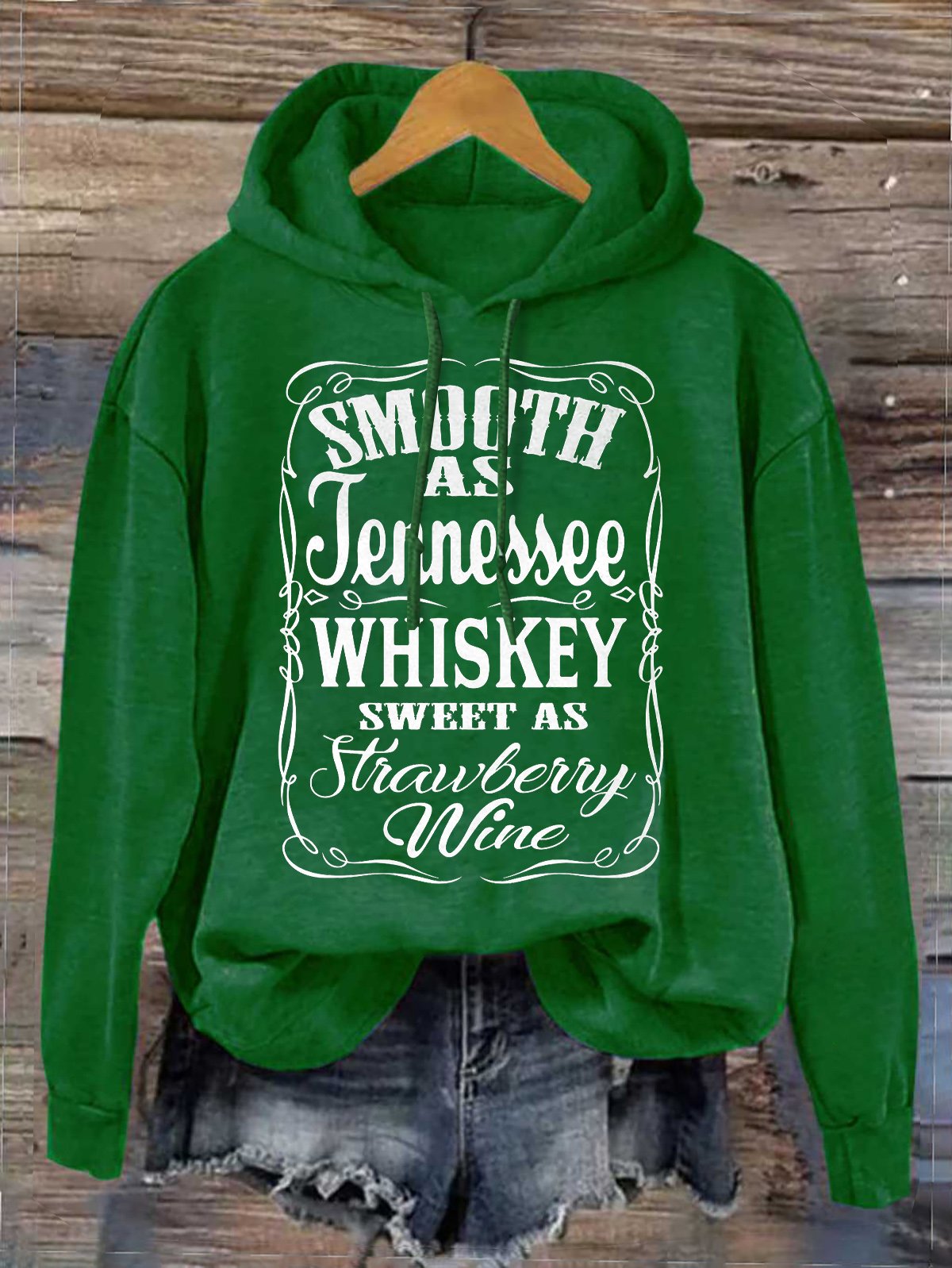 Western Style Hoodie Text Letters Hoodie