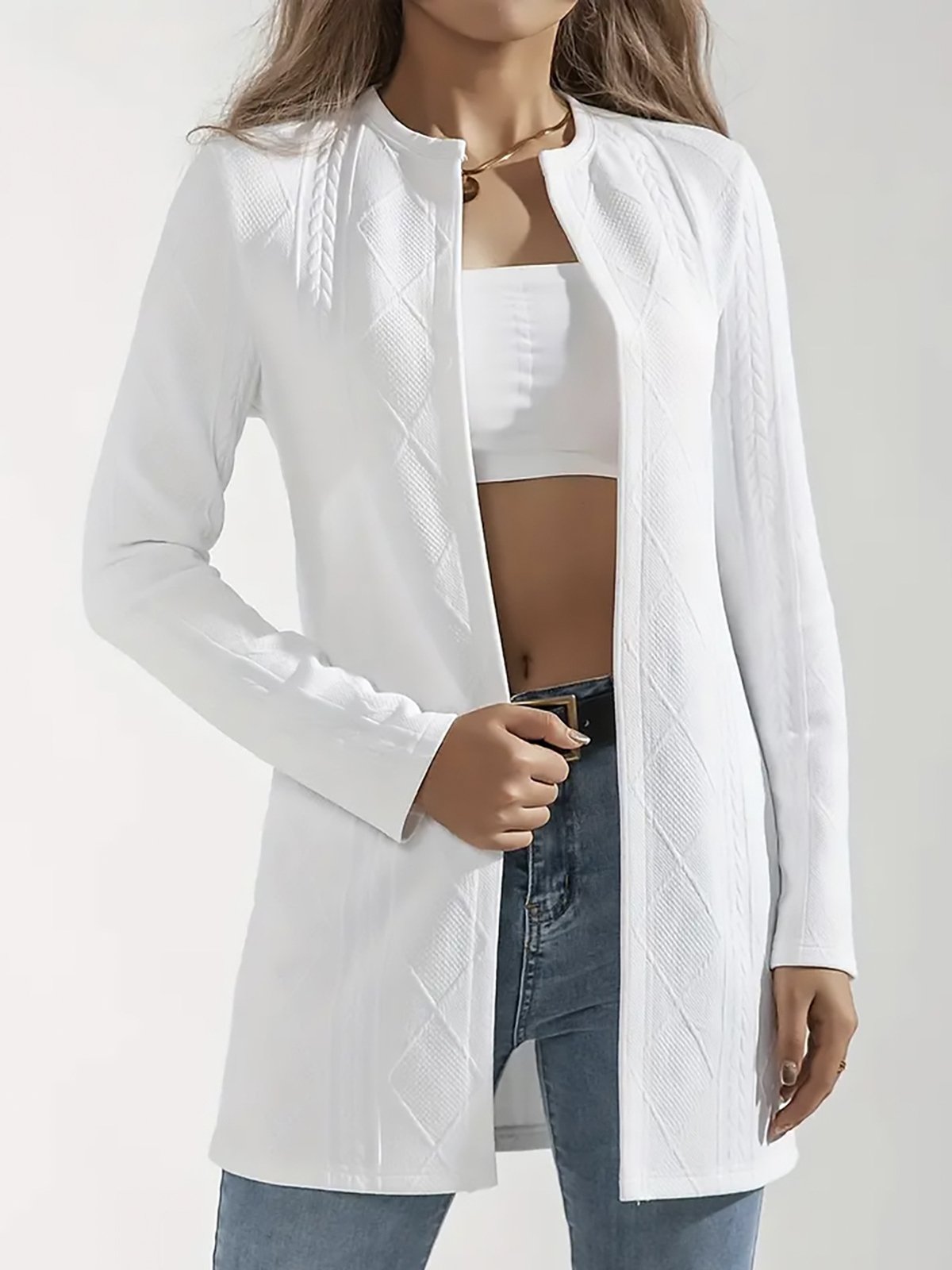 Women's Plain Regular Loose Jacket