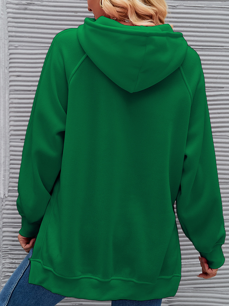 Casual Hoodie Plain Sweatshirt