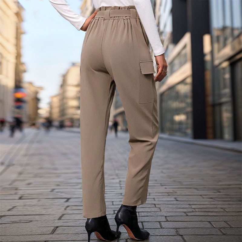 Casual Plain H-Line Natural Maxi Skirt