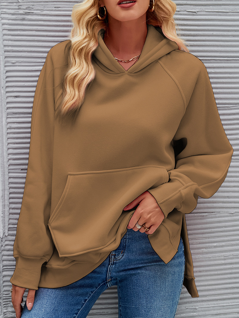 Casual Hoodie Plain Sweatshirt